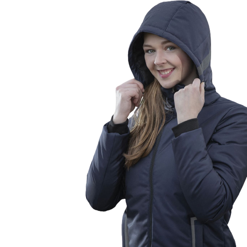 Jaqueta de aquecimento impermeável para roupas equestres personalizadas para mulheres (6)
