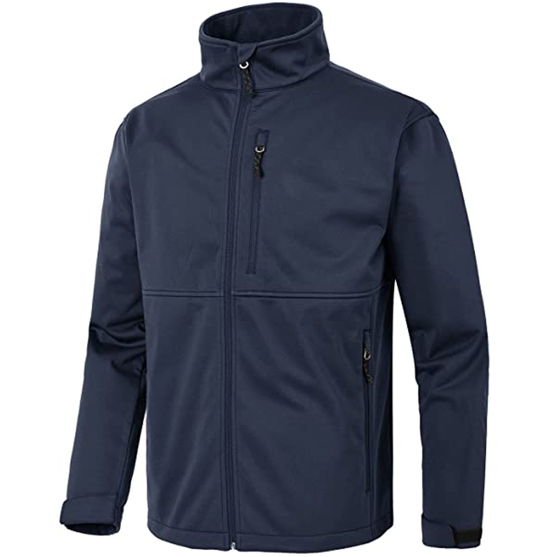 Наружная водонепроницаемая мужская куртка с мягкой оболочкой на флисовой подкладке с полной молнией