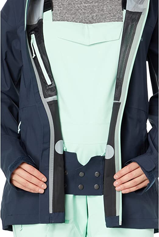 Женска јакна водоотпорна прозрачна софтсхелл капут за скијање и сноуборд-10