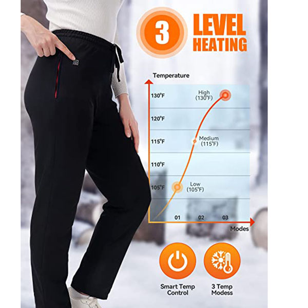 3 Temperature Control Women Heated Pants-3