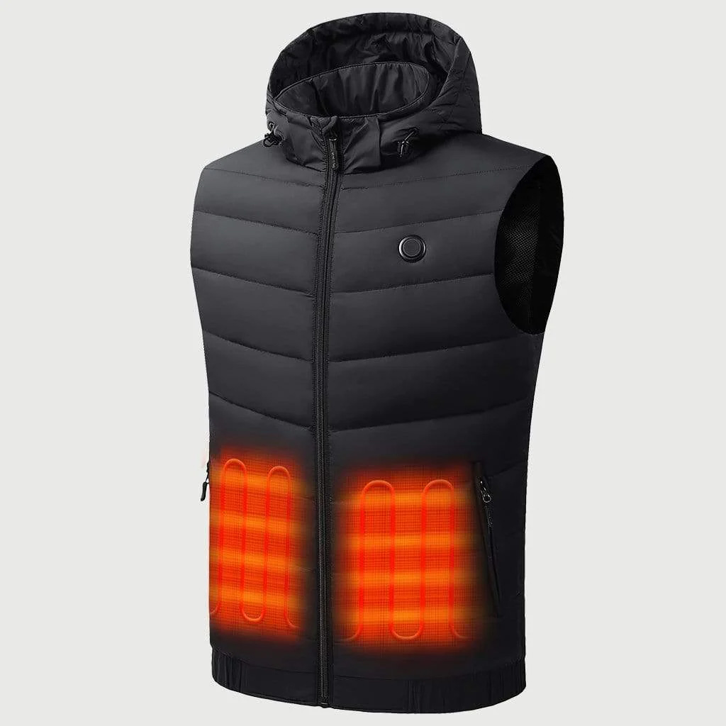 Men’s Heated Down Vest 7.4V With Detachable Hood (1)