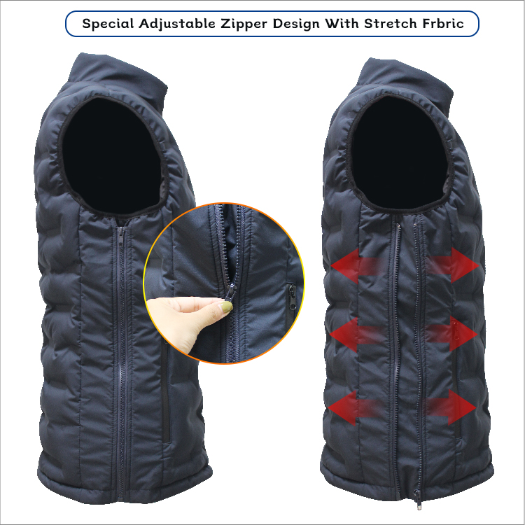 BATTERY HEATED VEST FOR WINTER RECHARGEABLE HEATING VEST FOR MEN (6)