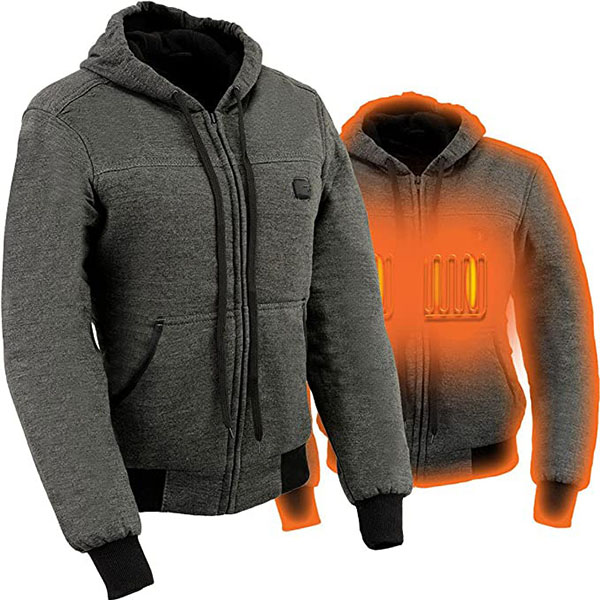 Unisex cotton heated hoodie