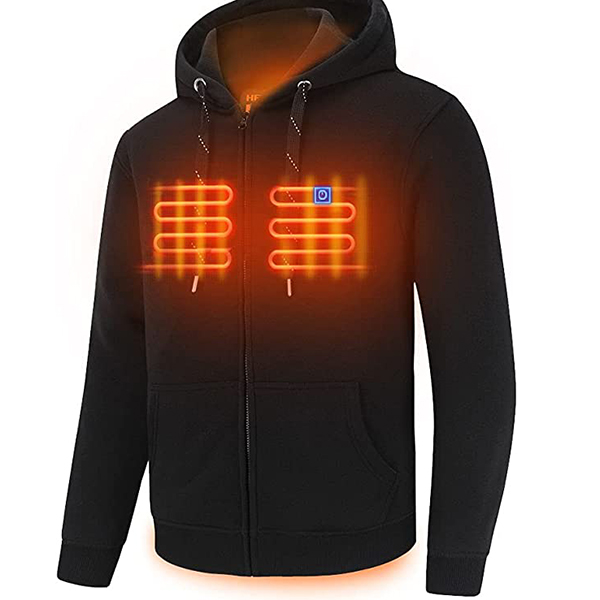 Unisex heated hoodie