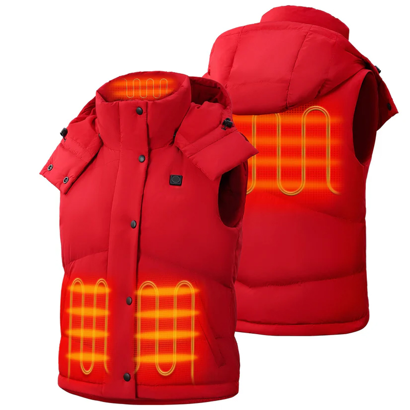 WOMEN'S HEATED CROPPED PUFFER DOWN VEST (4)
